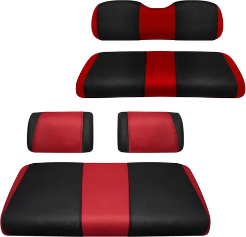 Miniatura 13 de Juego de fundas de asiento de carrito de golf, fundas para asientos delanteros de carrito de golf, ajuste para Club Car Precedent OEM, cojín de Azul