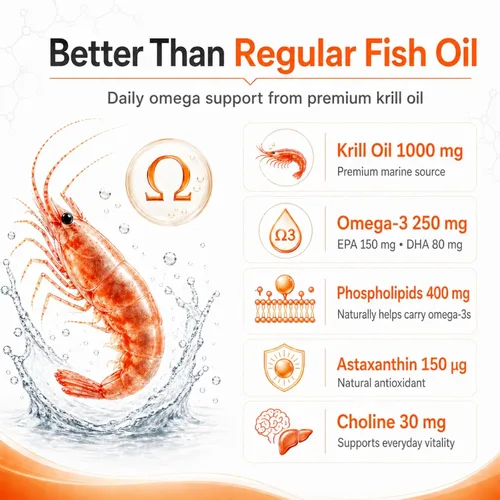 Miniatura 4 de Aceite de krill Omega 3 para perros, alivio de alergias, salud de las articulaciones, alivio de picazón, desprendimiento, suplemento para la piel