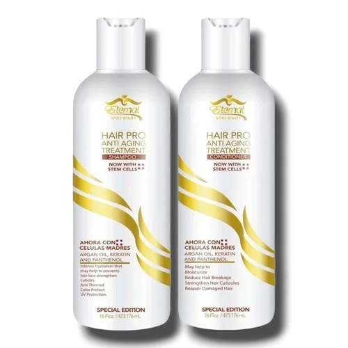 Eternal Spirit Hair Pro - Paquete de champú y acondicionador, 16 onzas líquidas cada uno, edición especial, juego hidratante para el cuidado del