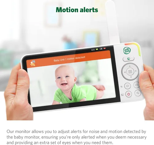Miniatura 8 de LeapFrog Monitor de bebé LF925HD con cámara y audio, monitor de bebé de acceso remoto WiFi de 1080p, cámara panorámica e inclinación de 360°, zoom