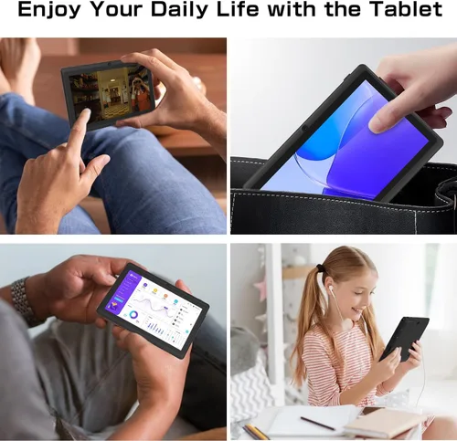 Miniatura 6 de PRITOM K7PRO Tablet de 7 pulgadas con funda de 32 GB - Tablet PC Android 13 con procesador de cuatro núcleos, pantalla HD IPS, cámara dual, WiFi