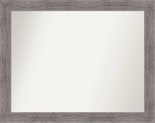 Miniatura 200 de Amanti Art Espejo de baño gris para sobre el fregadero, 31 x 48 pulgadas, espejo de tocador rectangular estrecho de color gris, marco de madera