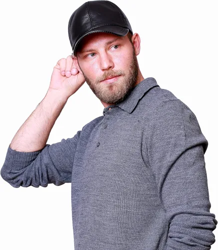 Miniatura 3 de HATSQUARE Gorra de béisbol unisex de cuero genuino