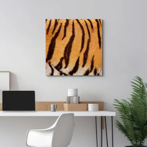 Miniatura 4 de wall26 - Impresiones en lienzo para pared - Lienzo impreso para pared - Piel de tigre/textura de piel - 12 x 12 pulgadas