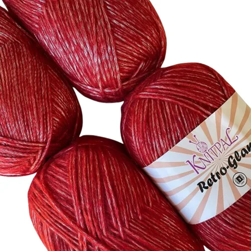 Miniatura 30 de Retro-Glam Hilo Metálico para Crochet, Paquete de 4 (1280 Yardas / 14.11 Onzas), Patrones Gratuitos - Hilo Brillante para Tejer - Peso Ligero 3 DK