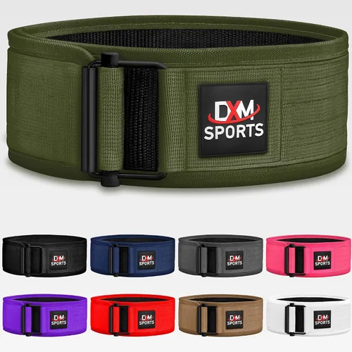 Miniatura 15 de DXM SPORTS Cinturón de levantamiento de pesas con autobloqueo, para hombres y mujeres, gimnasio, entrenamiento de fuerza, levantamiento de pesas