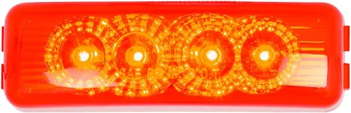 Miniatura 4 de GG Grand General 77853 Luz LED rectangular rojo/transparente Spyder con soporte negro Rojo (Red/Clear)