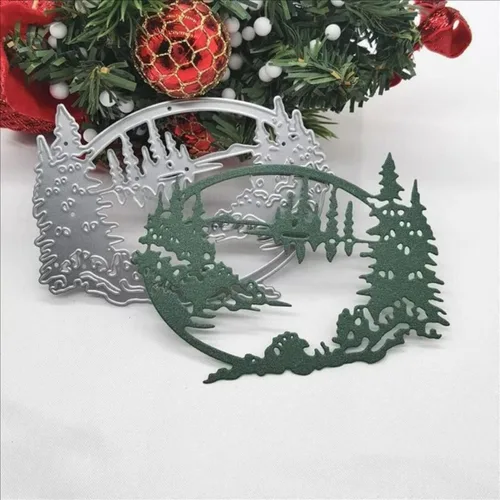 Miniatura 19 de Troqueles para álbum de recortes, troqueles de metal de Navidad para hacer tarjetas, plantilla de perforación para manualidades de papel, plantillas
