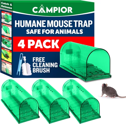 Miniatura 11 de Campior Trampa Humana para Ratones para Casa – Grande, Trampas para Ratones Sin Matar para Interiores para el Hogar, Trampa para Ratas y Ratones