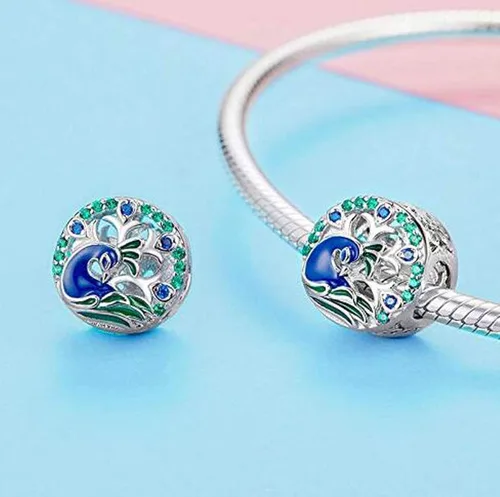 Miniatura 5 de Dijes de animales de la suerte para pulseras, abalorios de plata de ley 925 original 100% para pulseras
