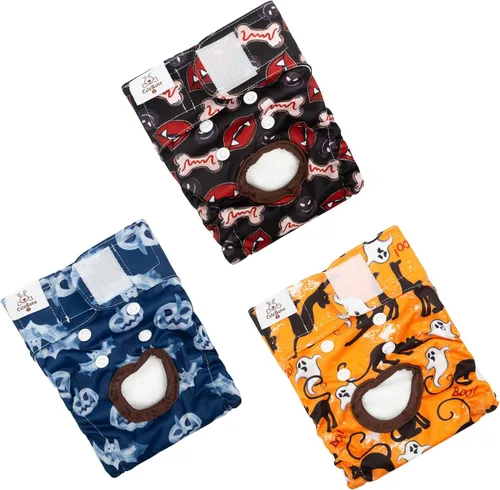 Miniatura 36 de CuteBone - Pañales para perras, paquete de 3 unidades para perritos, talla XS, D14XS