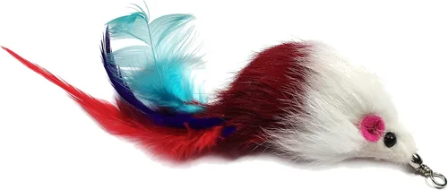Miniatura 2 de Pet Fit for Life 7 piezas - Plus Bonus - Plumas de repuesto y peludo suave para varitas interactivas de juguete para gatos y gatitos..
