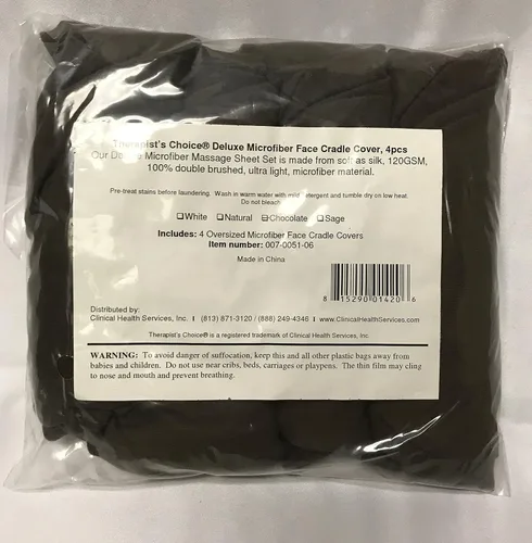Miniatura 2 de Therapist's Choice® Fundas de microfibra prémium para mesa de masaje de lujo, 4 unidades por paquete (chocolate (marrón oscuro)