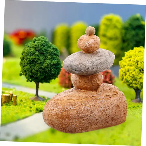Miniatura 8 de GLEAVI Llavero de piedra al aire libre falsa roca decorativa caja de almacenamiento ocultada