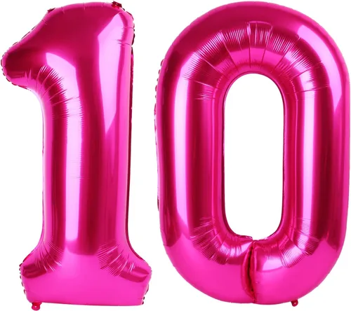 Miniatura 126 de Globo de cumpleaños número 4 dorado de 40 pulgadas, globos gigantes del número cuatro 14 24 34 40 44 2024, globos grandes de lámina de mylar para Oro