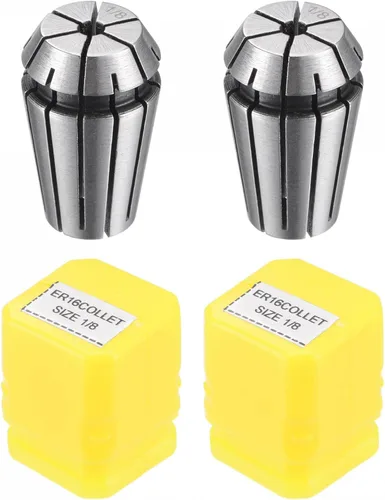 Miniatura 11 de uxcell ER16 Spring Collet, 1/4" Chuck para máquina de grabado CNC Torno Fresado 2pcs