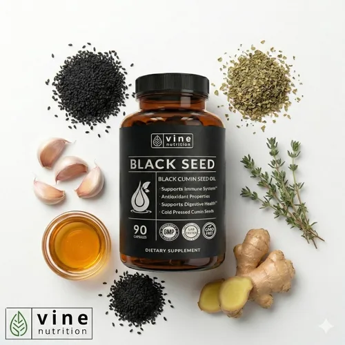 Miniatura 5 de Cápsulas de aceite de semilla negra – 1000 mg prensado en frío Nigella Sativa – 90 cápsulas blandas (suministro para 45 días) – 100% puro, sin