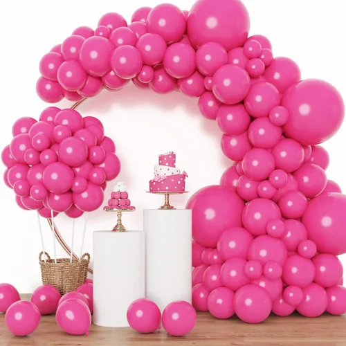 Miniatura 31 de Rubfac - Globos azul rey, 129 unidades, diferentes tamaños, 18, 12, 10 y 5 pulgadas para arco de guirnalda, decoración de cumpleaños azul, baby Azul