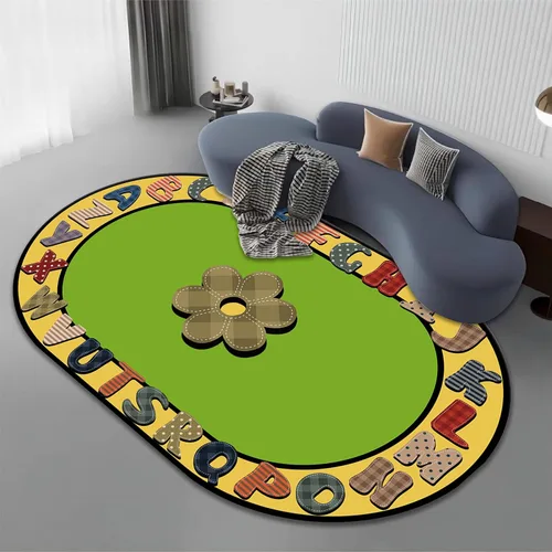 Miniatura 3 de Alfombras de área para niños, 3 x 4 pies, educativas y divertidas con alfabeto ABC, alfombra de aprendizaje temprano para actividades
