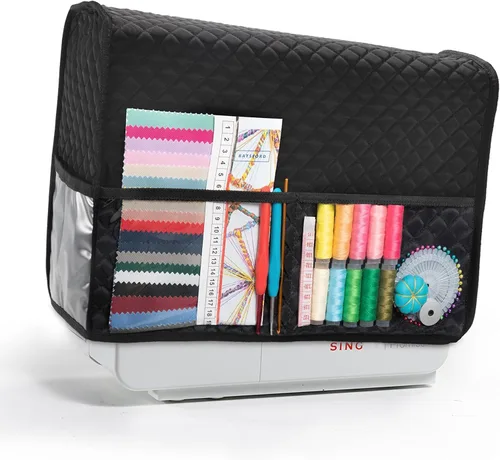 Miniatura 9 de BAGSFY Funda para máquina de coser para Brother, cubierta de polvo para máquina de coser para Singer, cubiertas de almacenamiento acolchadas
