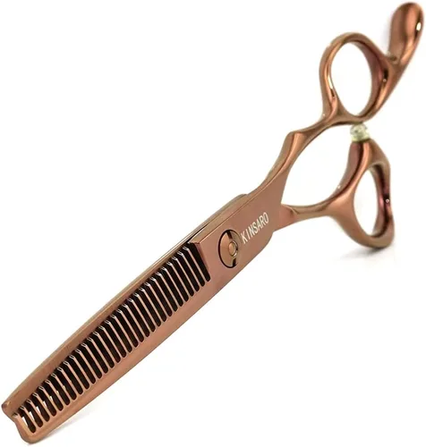 Miniatura 17 de Tijeras para Adelgazar el Cabello para Zurdos de 5.5 Pulgadas, Tijeras de Peluquero para Zurdos, Tijeras para Adelgazar el Cabello para Zurdos