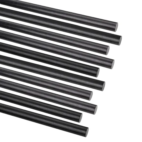Varilla de Fibra de Carbono de 300mm x 1.0mm 1.5mm 2.0mm 2.5mm 3.0mm 4.0mm 5.0mm 6.0mm 7.0mm 8.0mm 9.0mm 10.0mm 10 PCS para Avión RC Manualidades