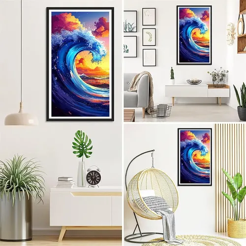 Miniatura 3 de Cloud Waves Diamond Painting Kits for Adults Beginners, 5D Full Drill Diamond Art Kits Gem Art for Home Wall Decor, Rhinestone Embroidery Crafts