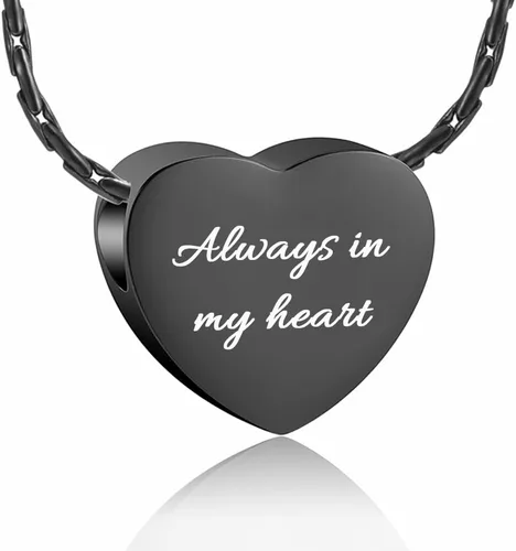 Miniatura 8 de constantlife Joyería de cremación para cenizas – Colgante de corazón conmemorativo collar de urna conmemorativa soporte para cenizas de acero