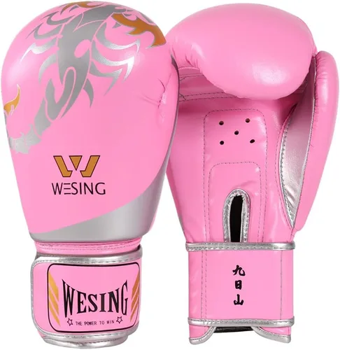 Miniatura 14 de Wesing - Guantes de boxeo para niños y niñas, guantes de boxeo de 6 onzas para niños de 5 a 12 años, guantes de entrenamiento de boxeo para hombres