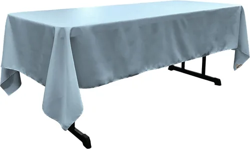 Miniatura 193 de LA Linen Mantel rectangular lavable de popelín de poliéster, resistente a las manchas y a las arrugas, cubierta de mesa 60x84, mantel de tela