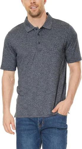 Miniatura 2 de TACVASEN Men's Golf Polo Shirts Short Sleeve Quick Dry Collared Casual Shirt with Buttons PerformanceT-Shirt