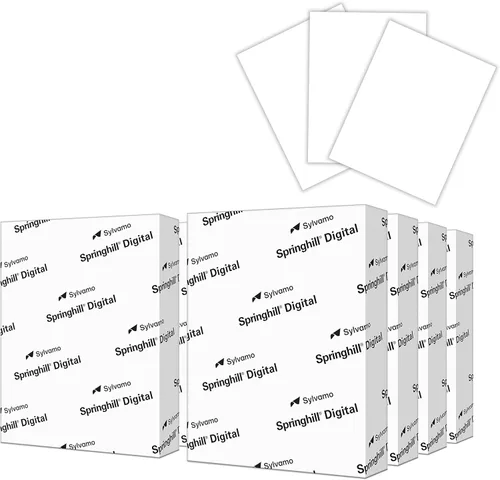 Miniatura 4 de Springhill Papel de cartulina blanco de 8.5 x 11 pulgadas, 90 libras, 163 gsm, 250 hojas (1 resma) - Cartulina ligera de alta calidad, papel de 90