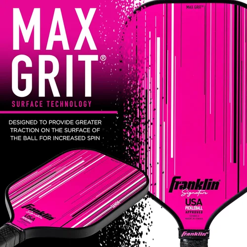 Miniatura 7 de Franklin Sports Paletas Profesionales de Pickleball - Serie Signature Paleta Profesional de Pickleball con Superficie MaxGrit - Paletas de Pro