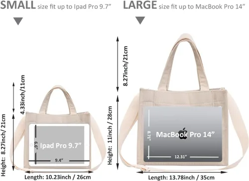 Miniatura 6 de UERRUAM Bolso de mano para mujer, bolsa de pana de trabajo, bolso cruzado para mujer, bolsas de viaje, bolsos de mano para uso diario
