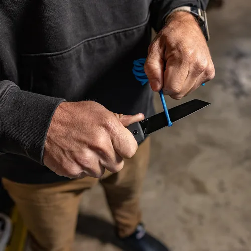 Miniatura 8 de Gerber Gear Pledge Pocket Knife with Pocket Clip - 3.7" Full Panel Plain Edge Blade Folding Knife - EDC Gear and Equipment Omni Gris