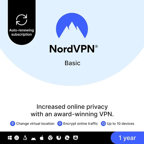 Miniatura 20 de NordVPN Standard, 10 Devices, 1-Year, VPN & Cybersecurity, Digital Code