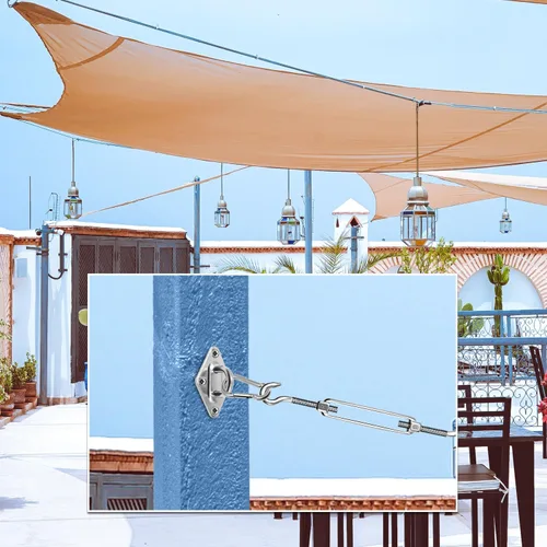 Miniatura 7 de Kit de accesorios para toldo con tensores de 6 pulgadas para instalación de toldo rectangular