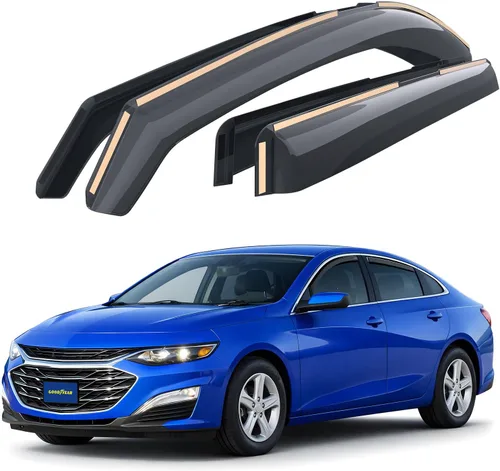 Miniatura 11 de Goodyear - Deflectores de ventana de canal irrompibles para Honda Civic 2016-2021 Sedan, protectores para la lluvia, viseras para la ventana
