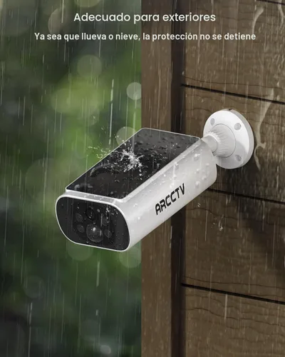 Miniatura 7 de ARCCTV Cámaras de seguridad solares inalámbricas para exteriores, kit de 4 cámaras, sistema inalámbrico de cámara de seguridad solar de 4 MP, visión