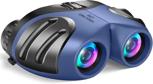 Miniatura 14 de LET'S GO! Binoculares para niños, prismáticos compactos de alta resolución a prueba de golpes
