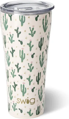 Miniatura 54 de Swig Life - Vaso de 22 oz con aislamiento térmico, vaso de café con tapa, apto para portavasos, apto para lavavajillas, acero inoxidable, taza
