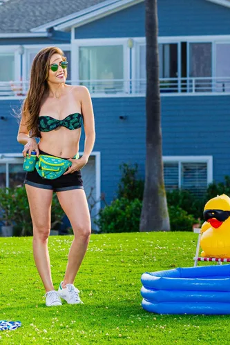 Miniatura 4 de Tipsy Elves DARE - Riñonera de neón para raves, festivales musicales y fiestas de disfraces, Plátano Verde Habana
