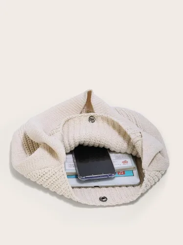 Miniatura 19 de ENBEI Bolsos de hombro para mujer Bolsos de ganchillo Bolso de punto grande Bolso de mano estético para la escuela lindo Bolsas de mano Bolsa