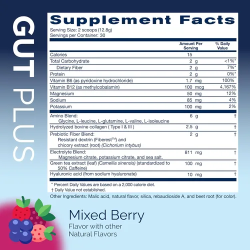 Miniatura 3 de Polvo de Apoyo Nutricional Replenza Daily Replenisher – Recuperación Muscular, Salud Digestiva y Elasticidad de la Piel Mezcla de Aminoácidos