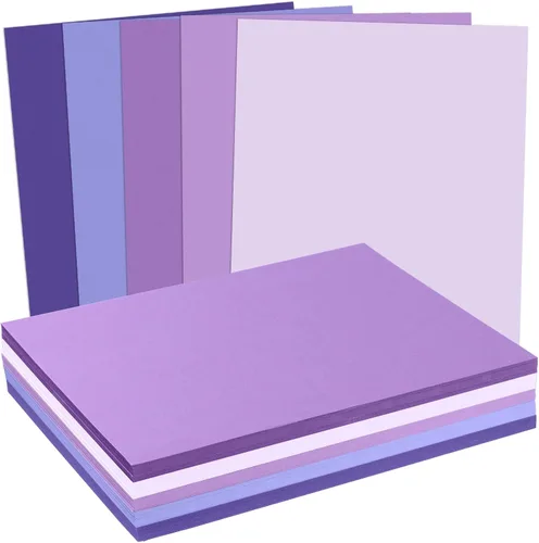 Miniatura 10 de MixTeach 240 hojas de papel de cartulina azul surtido 8.5 x 11" de grosor medio 180gsm/65lb papel kraft imprimible para álbumes de recortes