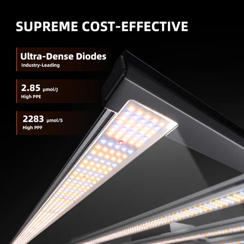 Miniatura 2 de Spider Farmer G8600 - Luces LED de crecimiento rentables de 800 W, cobertura de 5 x 5 pies, lámpara de cultivo LED estilo barra comercial