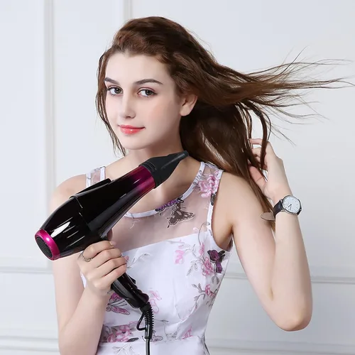 Miniatura 7 de Secador de pelo iónico con motor de 3500 W, 3 ajustes de calor/2 velocidades, 2 boquillas, 1 difusor para uso profesional en el salón de belleza