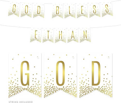 Miniatura 6 de Andaz Press Decoraciones divertidas de pancarta con diseño de confeti dorado metálico sobre blanco para fiestas de jubilación, la aventura comienza