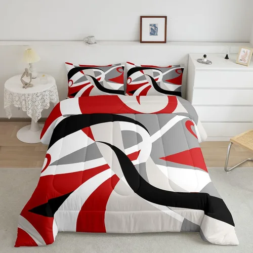 Miniatura 29 de Feelyou Juego de edredón de béisbol, juego de ropa de cama de juegos deportivos, edredón de béisbol con bandera estadounidense vintage, juego