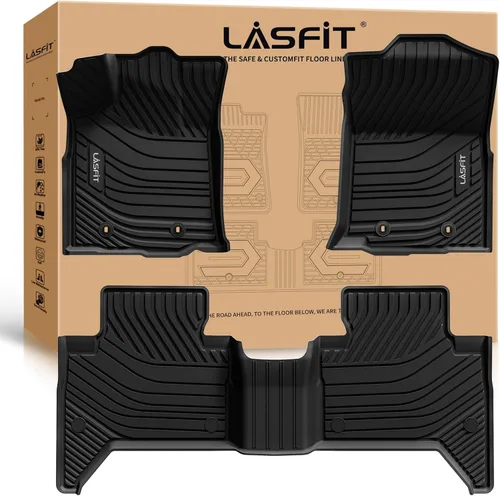 Miniatura 33 de LASFIT Alfombrillas de piso para Toyota Tacoma 2008-2011 Cabina de Acceso Transmisión Automática, Forro de Piso de Ajuste Personalizado para Todo